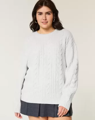 Suéter de punto trenzado Comfy Cloud de Hollister Suéter de punto trenzado Comfy Cloud de Hollister