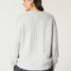 Suéter de punto trenzado Comfy Cloud de Hollister Suéter de punto trenzado Comfy Cloud de Hollister