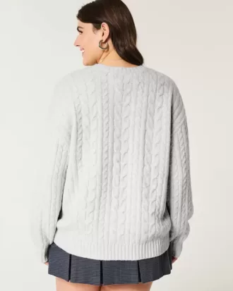 Suéter de punto trenzado Comfy Cloud de Hollister Suéter de punto trenzado Comfy Cloud de Hollister