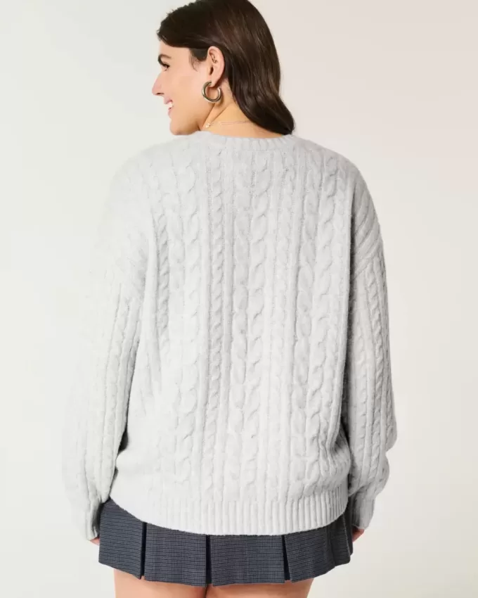 Suéter de punto trenzado Comfy Cloud de Hollister Suéter de punto trenzado Comfy Cloud de Hollister