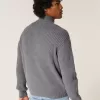 Suéter holgado con cremallera y gráfico Suéter holgado con cremallera y gráfico