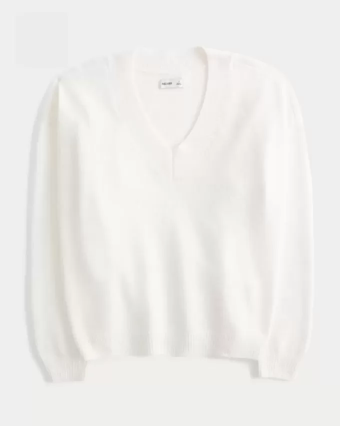 Suéter Hollister Comfy Cloud Oversize con cuello en V