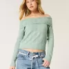 Suéter Hollister Comfy Cloud Stitchy con hombros descubiertos Suéter Hollister Comfy Cloud Stitchy con hombros descubiertos