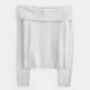 Suéter Hollister Comfy Cloud Stitchy con hombros descubiertos