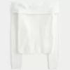 Suéter Hollister Comfy Cloud Stitchy con hombros descubiertos