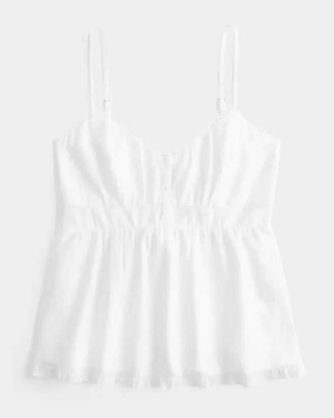 Top babydoll con botones Top babydoll con botones
