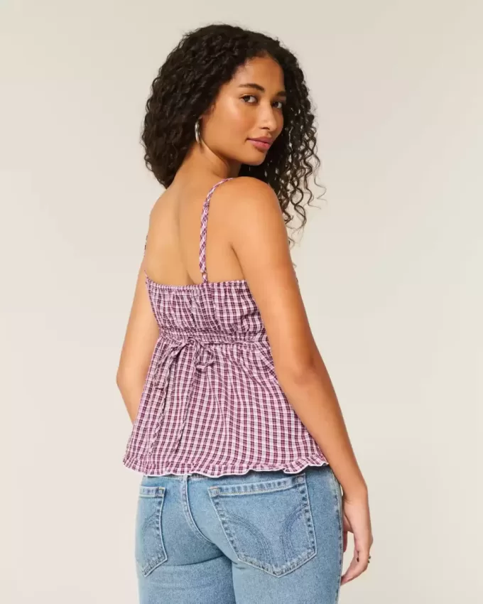 Top babydoll con botones Top babydoll con botones