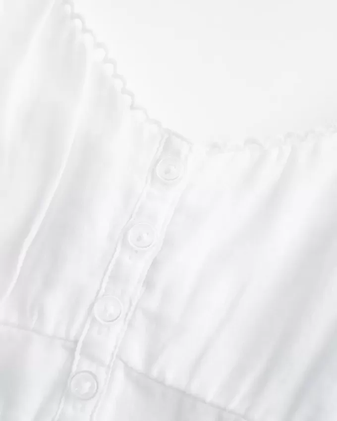 Top babydoll con botones Top babydoll con botones