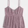 Top babydoll con botones Top babydoll con botones