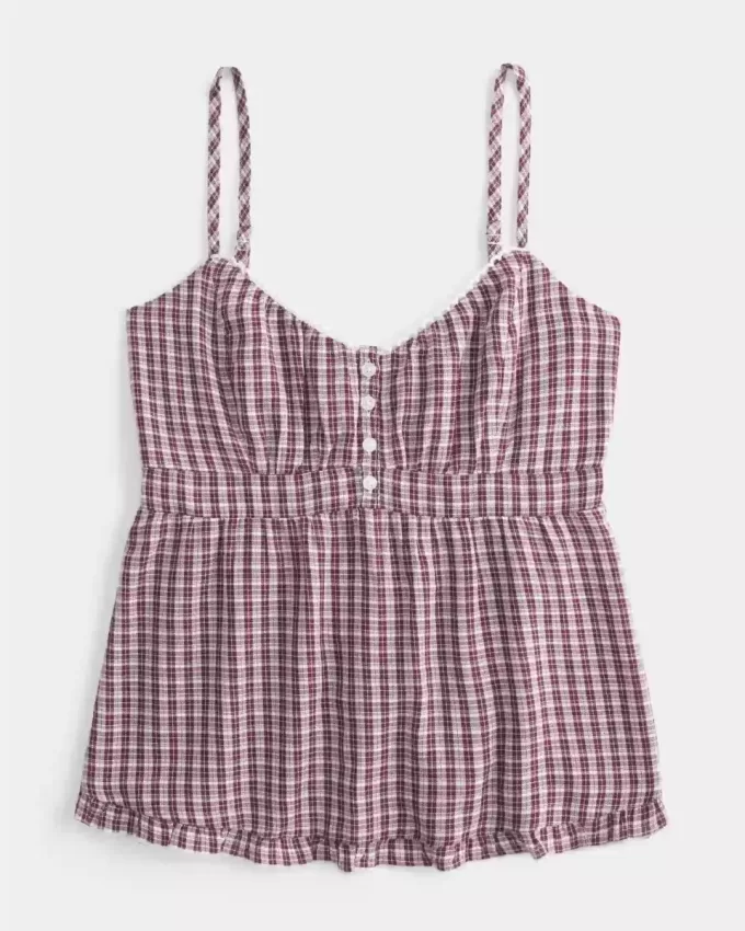 Top babydoll con botones Top babydoll con botones