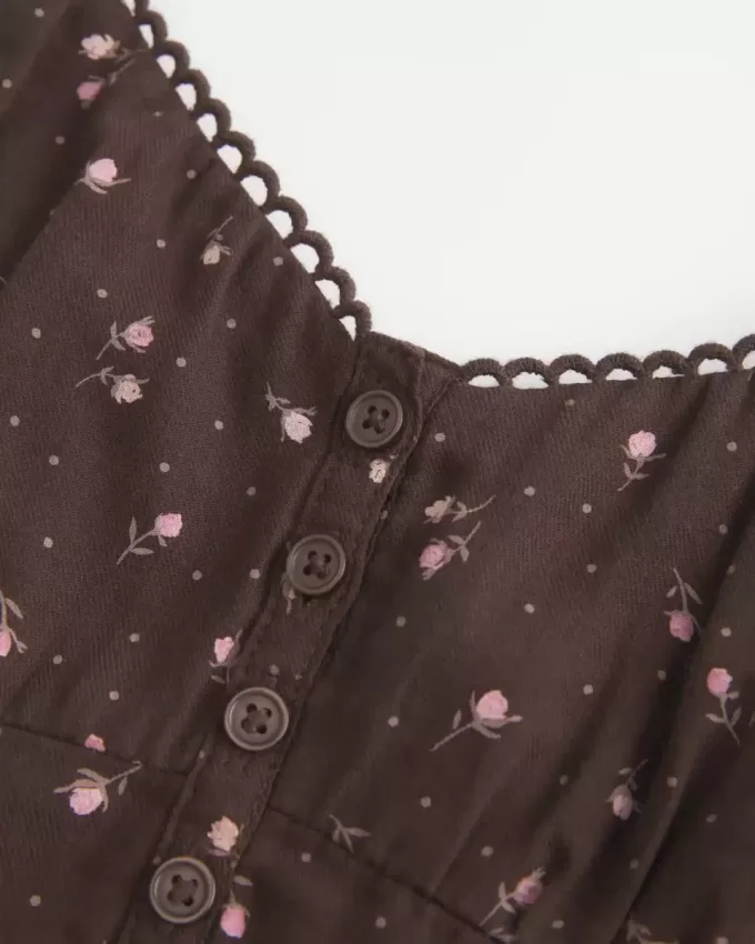 Top babydoll con botones Top babydoll con botones