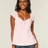 Top babydoll con busto fácil de atar Top babydoll con busto fácil de atar