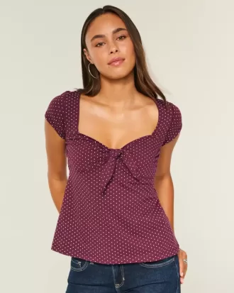 Top babydoll con busto fácil de atar