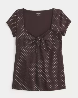Top babydoll con busto fácil de atar