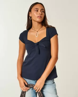 Top babydoll con busto fácil de atar