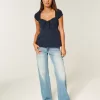Top babydoll con busto fácil de atar