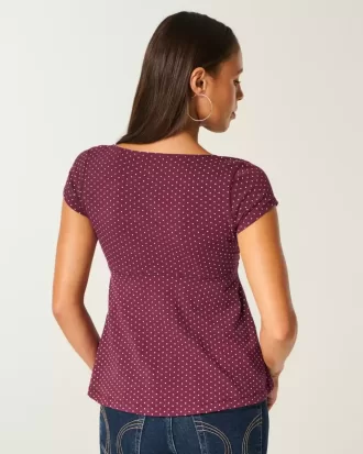 Top babydoll con busto fácil de atar
