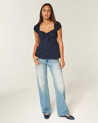 Top babydoll con busto fácil de atar