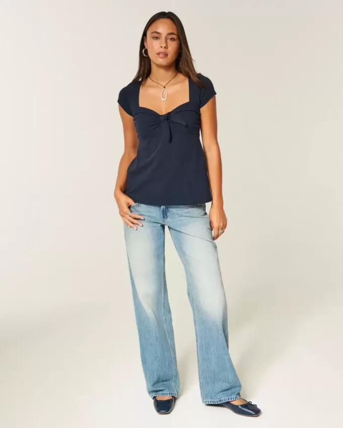 Top babydoll con busto fácil de atar