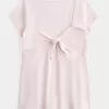 Top babydoll con busto fácil de atar Top babydoll con busto fácil de atar