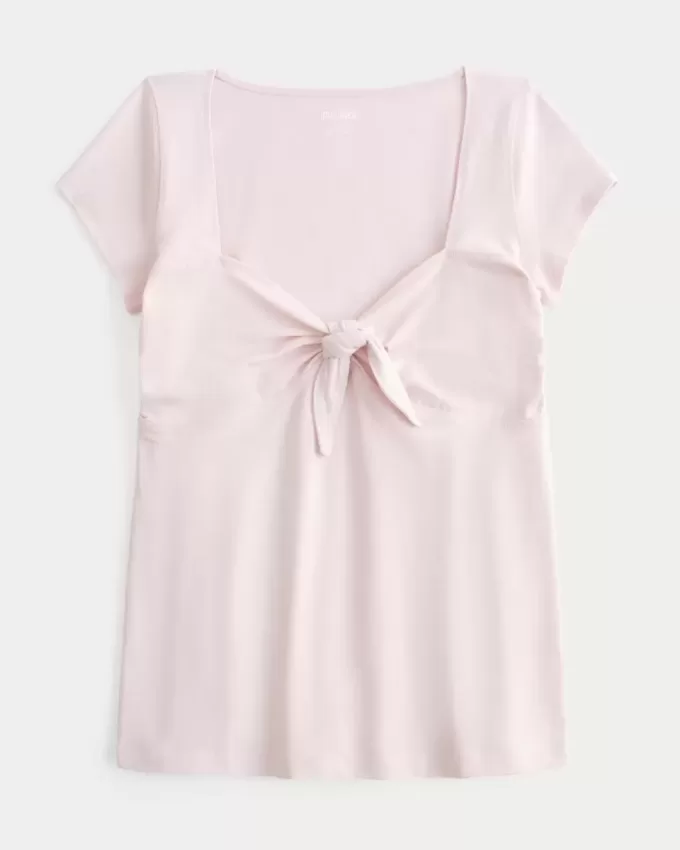 Top babydoll con busto fácil de atar Top babydoll con busto fácil de atar