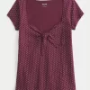 Top babydoll con busto fácil de atar Top babydoll con busto fácil de atar