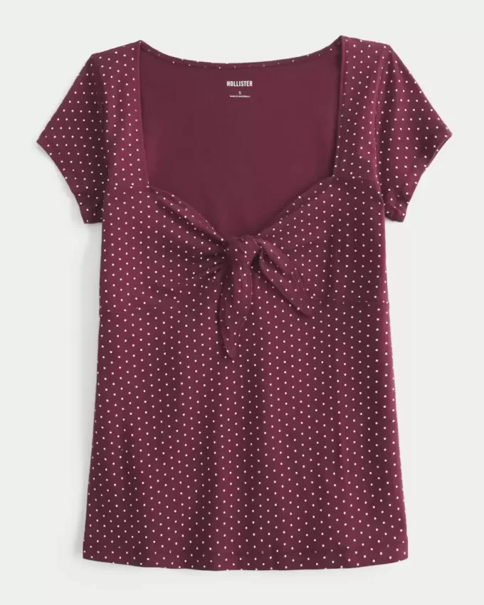 Top babydoll con busto fácil de atar Top babydoll con busto fácil de atar