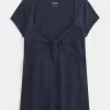 Top babydoll con busto fácil de atar