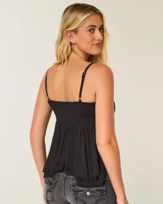 Top babydoll con tachuelas fácil de llevar