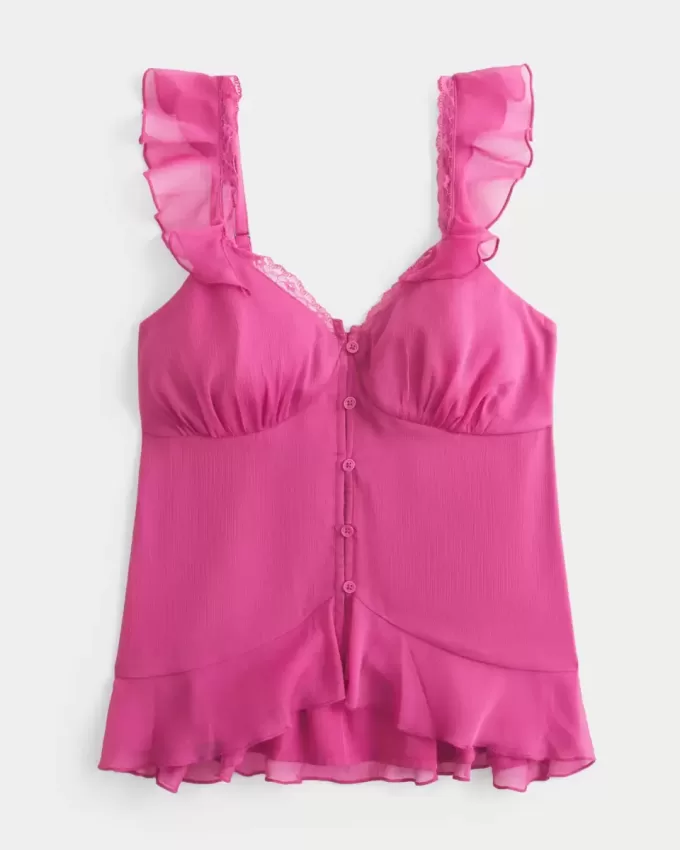 Top babydoll de gasa fácil de llevar Top babydoll de gasa fácil de llevar