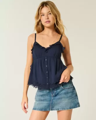 Top babydoll de gasa fácil de llevar