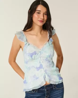 Top babydoll de gasa fácil de llevar