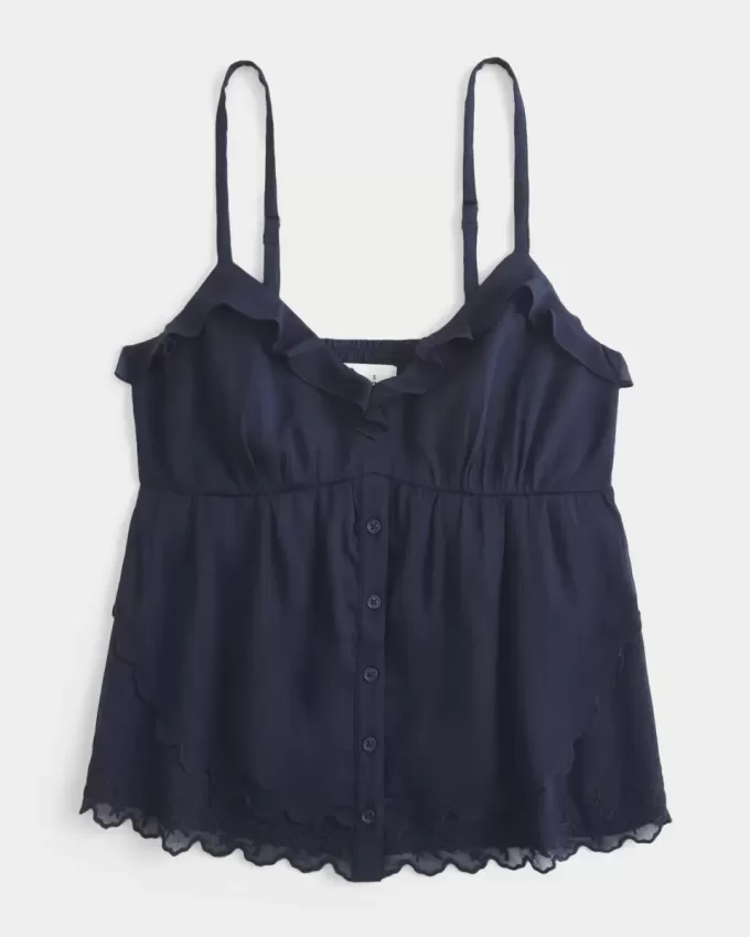 Top babydoll de gasa fácil de llevar Top babydoll de gasa fácil de llevar