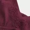 Top babydoll fruncido con brillo arrugado Top babydoll fruncido con brillo arrugado