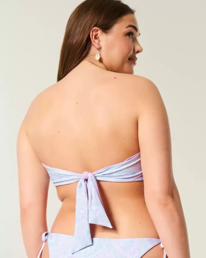 Top de bikini bandeau reversible