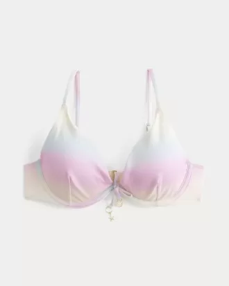 Top de bikini con aros brillantes