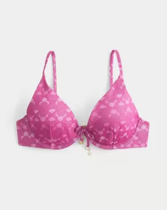 Top de bikini con aros brillantes