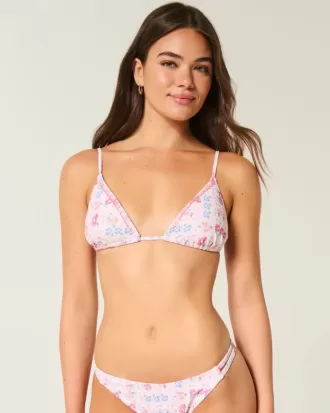 Top de bikini triangular adornado Top de bikini triangular adornado