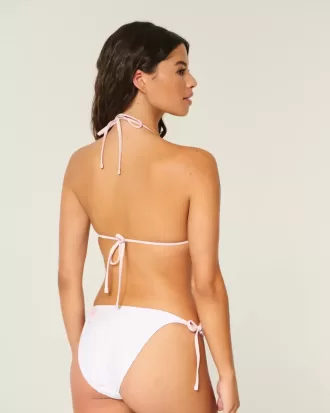 Top de bikini triangular con cuello halter para vacaciones de primavera