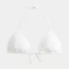 Top de bikini triangular con lentejuelas estilo crochet Top de bikini triangular con lentejuelas estilo crochet