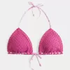 Top de bikini triangular estilo crochet Top de bikini triangular estilo crochet