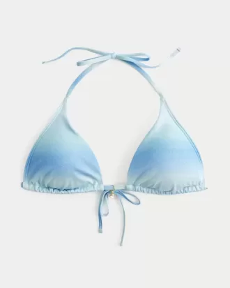 Top de bikini triangular multiposición Shimmer