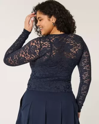 Top de encaje integral
