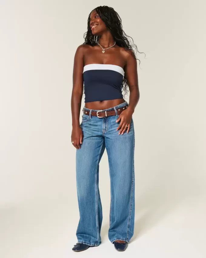 Top de tubo reversible de tela sin costuras Taylor