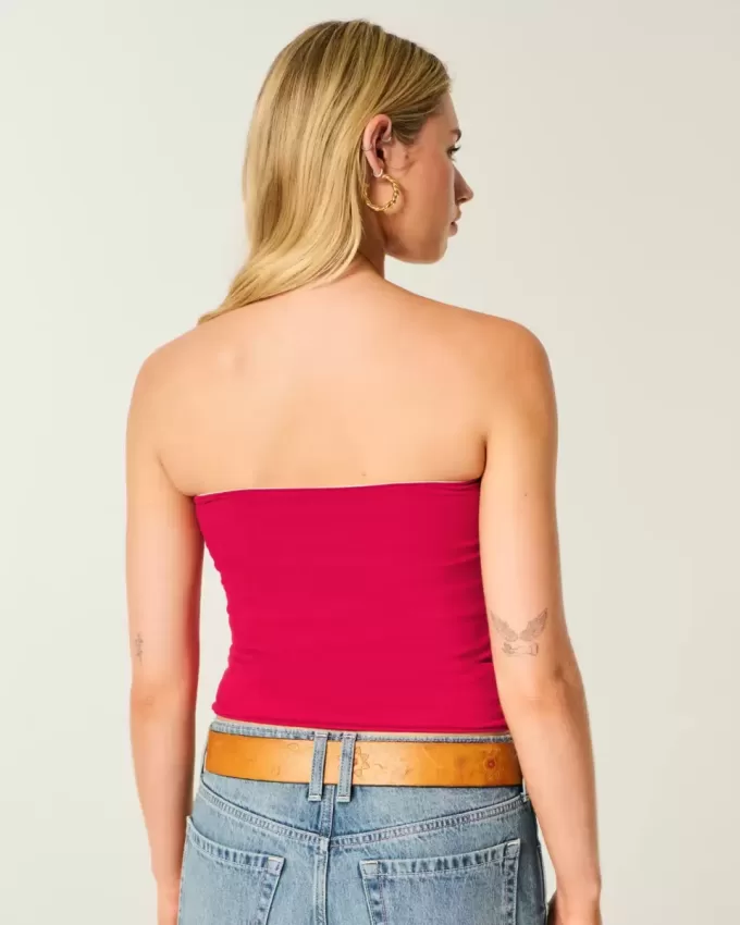 Top de tubo reversible de tela sin costuras Taylor