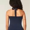 Top halter gráfico con cuentas Top halter gráfico con cuentas