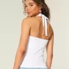Top halter gráfico con cuentas Top halter gráfico con cuentas