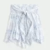 Top sin tirantes con dobladillo de pañuelo Top sin tirantes con dobladillo de pañuelo