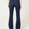 Vaqueros bootcut de tiro medio con lavado oscuro Vaqueros bootcut de tiro medio con lavado oscuro