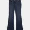 Vaqueros bootcut de tiro medio con lavado oscuro Vaqueros bootcut de tiro medio con lavado oscuro